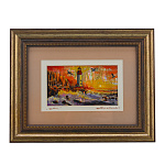 Картина на перламутре "Маяк" 28х22 см