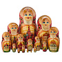 Матрешка "Москва. Храм Василия Блаженного" 15 мест, фотография 4. Интернет-магазин ЛАВКА ПОДАРКОВ