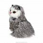 Игрушка из меха "Серая пушистая кошка", фотография 2. Интернет-магазин ЛАВКА ПОДАРКОВ
