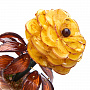 Сувенир "Цветок в вазе" (янтарь, оникс), фотография 2. Интернет-магазин ЛАВКА ПОДАРКОВ