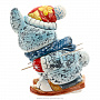 Скульптура "Кролик на лыжах", фотография 4. Интернет-магазин ЛАВКА ПОДАРКОВ
