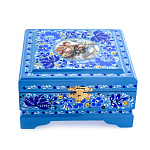 0061538/12*11,5 Хохлома Шкатулка "ЗИМА/ДЕВЧАТА Р18