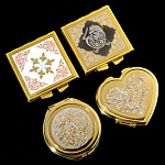 0036461/эмаль Златоуст ЗЕРКАЛО КАРМАННОЕ  Эмаль В АСС.