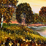 Янтарная картина "Пейзаж №9" 28х20 см, фотография 4. Интернет-магазин ЛАВКА ПОДАРКОВ