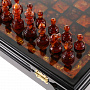 Шахматы-шашки янтарные "Амбассадор" 32х32 см, фотография 9. Интернет-магазин ЛАВКА ПОДАРКОВ