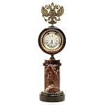Часы из натурального камня "Герб РФ"