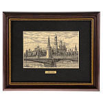 /25*32см Офорт черно-белый "Москва. Кремль Вид с Б.Каменного моста"