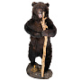 Чучело медведя с посохом, фотография 4. Интернет-магазин ЛАВКА ПОДАРКОВ
