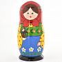 0021808-5м-10 Матрешка "Матрена "  (без лака), фотография 3. Интернет-магазин ЛАВКА ПОДАРКОВ