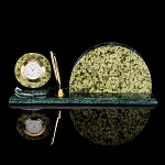 05023 Нат.камень "Письменный набор с ручкой" 7,5х25х7см ЗМЕЕВИК (3236)