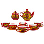 Чайный сервиз на 6 персон "Торжество". Хохлома, фотография 1. Интернет-магазин ЛАВКА ПОДАРКОВ