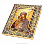 Икона с финифтью "Божья Матерь Донская" 26х22 см, фотография 4. Интернет-магазин ЛАВКА ПОДАРКОВ