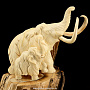 Композиция "Мамонты" на бивне мамонта, фотография 4. Интернет-магазин ЛАВКА ПОДАРКОВ