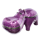 -12 Традиции ФАБЕРЖЕ Сувенир ШКАТУЛКА"БЕГЕМОТИК" РС-0722-12