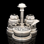 0054632 Серебро 875* НАБОР Д/СПЕЦИЙ с гравировкой, чернение серебра в П/У 226