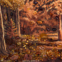 Картина янтарная "Осенний лес" 40х60 см, фотография 5. Интернет-магазин ЛАВКА ПОДАРКОВ