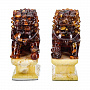 Небесные львы Будды. Собаки Фу из натурального янтаря. Пара, фотография 2. Интернет-магазин ЛАВКА ПОДАРКОВ