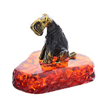 0047505/997 Сувенир Собака Шнауцер маленький Сувенир (коньячный)