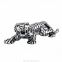 Статуэтка из серебра 925* "Тигр", фотография 2. Интернет-магазин ЛАВКА ПОДАРКОВ