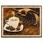 Картина янтарная "Кофейная симфония" 30х40 см, фотография 1. Интернет-магазин ЛАВКА ПОДАРКОВ