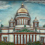 Панно деревянное "Исаакиевский собор" 50х38 см, фотография 3. Интернет-магазин ЛАВКА ПОДАРКОВ