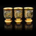 100410 Златоуст НАБОР ПИТЕЙНЫЙ "СОВЫ" стопки охотничьи 