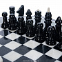 Шахматный стол из натурального камня 55х55 см, фотография 2. Интернет-магазин ЛАВКА ПОДАРКОВ