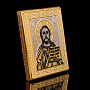 Икона с позолотой и эмалью "Иисус Христос". Златоуст 6,5х5,5 см, фотография 2. Интернет-магазин ЛАВКА ПОДАРКОВ