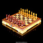 Шахматы в ларце с янтарными фигурами "Балтика", фотография 1. Интернет-магазин ЛАВКА ПОДАРКОВ