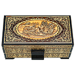 200749 Береста Шкатулка-ЛАРЕЦ "Тройка" (02008)