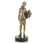 0010392 Бронза Сувенир "Бухгалтер" (ж.п.)