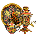 0076286 Самовар электрический "КЛУБНИКА" 1,5 л, кругл