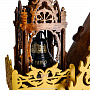 Деревянные резные каминные часы "Хоромы", фотография 5. Интернет-магазин ЛАВКА ПОДАРКОВ
