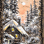 Картина на бересте "Рождество" 11х33 см, фотография 3. Интернет-магазин ЛАВКА ПОДАРКОВ