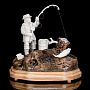 Скульптура из кости "Мечта рыбака", фотография 1. Интернет-магазин ЛАВКА ПОДАРКОВ