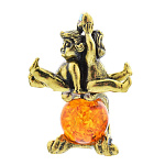 0045561/176 Сувенир Знак Зодиака Близнецы Сувенир (коньячный)