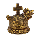 0013812 Бронза Колокольчик "Курочка" 