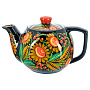 Чайник заварочный 0,7 л "Ромашка". Хохлома, фотография 4. Интернет-магазин ЛАВКА ПОДАРКОВ