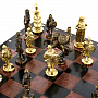 Шахматы каменные с бронзовыми фигурами "Русские богатыри". Златоуст 40х40 см, фотография 8. Интернет-магазин ЛАВКА ПОДАРКОВ