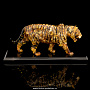 Скульптура из янтаря "Желтый тигр", фотография 1. Интернет-магазин ЛАВКА ПОДАРКОВ