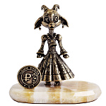 0019508 Бронза Статуэтка СИМВОЛ ГОДА "КОЗА" 7,5см (94638)