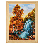 0076413-18*24 (15*21)см ПАННО настенной ПЕЙЗАЖ № 4 (янтарная крошка)