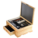 0049132/370*305*160мм Кар.береза НАБОР ДЛЯ ЧИСТКИ РУЖЕЙ "МЕДВЕДЬ" в коробе