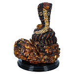 300739-НП Скульптура Янтарная "КОБРА"
