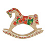 Деревянная игрушка "Лошадка-качалка". Хохлома, фотография 3. Интернет-магазин ЛАВКА ПОДАРКОВ