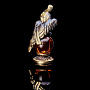 Бронзовая статуэтка с янтарем "Попугай", фотография 1. Интернет-магазин ЛАВКА ПОДАРКОВ