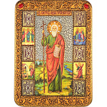0056274/21*29см Икона подарочная "Св. Андрей Первозванный" мор.дуб  в ПУ (RTI-638.3m)