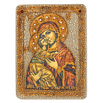 220341-RTI-220.m /15*20см Икона подарочная "Владимирская Божия Матерь"мор.дуб  в ПУ (