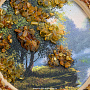 Панно янтарное "Пейзаж" 15х15 см, фотография 3. Интернет-магазин ЛАВКА ПОДАРКОВ