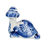 0078090 ГЖЕЛЬ Скульптура ЧЕРЕПАХА,  h=5,5 см
